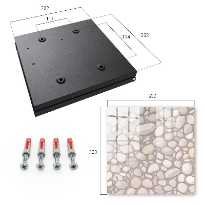 Armario para llaves con estructura de piedra