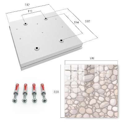 Armario para llaves con estructura de piedra