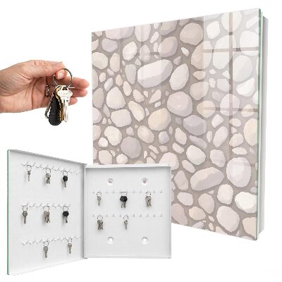 Armario para llaves con estructura de piedra
