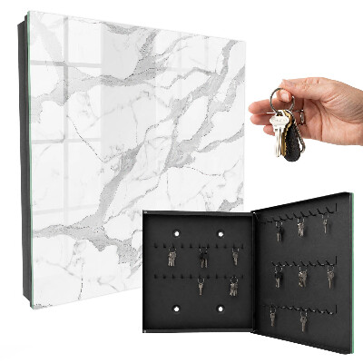 Caja para llaves con diseño de mármol elegante