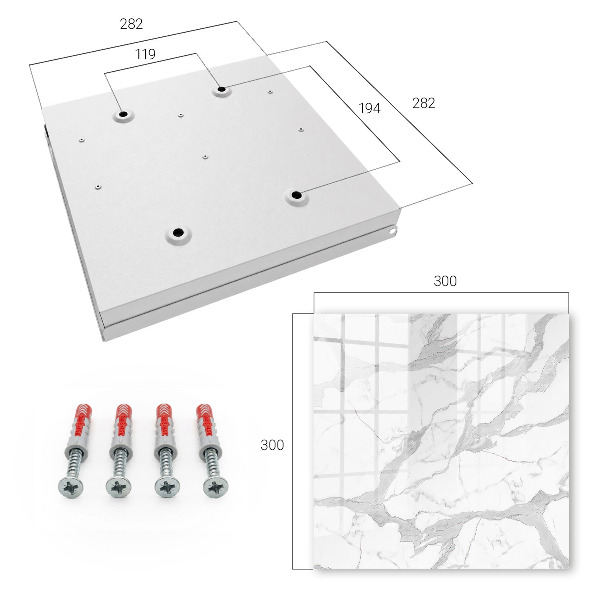 Caja para llaves con diseño de mármol elegante
