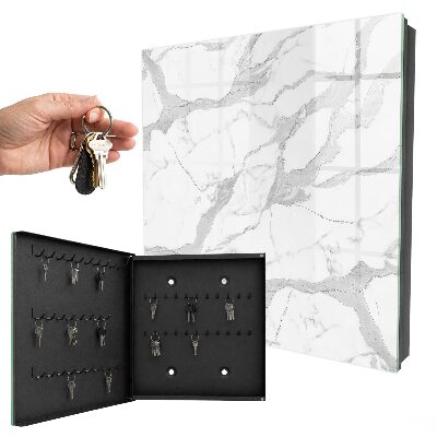 Caja para llaves con diseño de mármol elegante