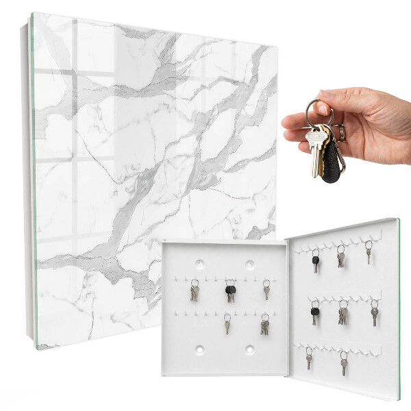 Caja para llaves con diseño de mármol elegante