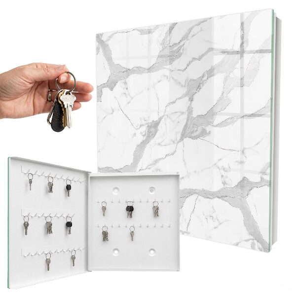 Caja para llaves con diseño de mármol elegante