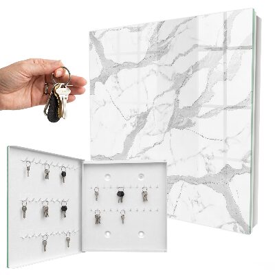 Caja para llaves con diseño de mármol elegante