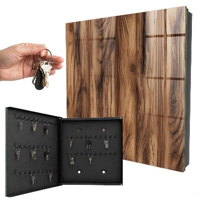 Armario para llaves con acabado en textura de madera