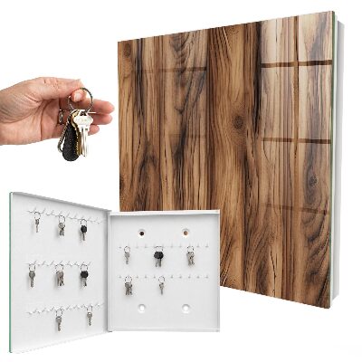 Armario para llaves con acabado en textura de madera