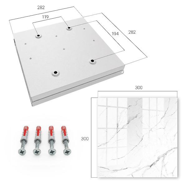 Caja para llaves con diseño de textura de mármol