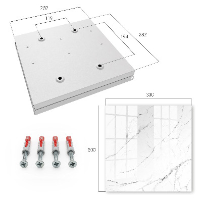 Caja para llaves con diseño de textura de mármol