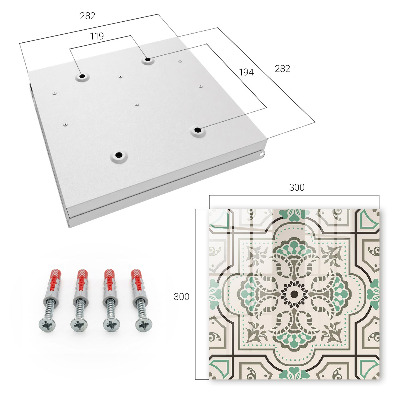 Caja para llaves con diseño geométrico decorativo