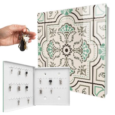Caja para llaves con diseño geométrico decorativo