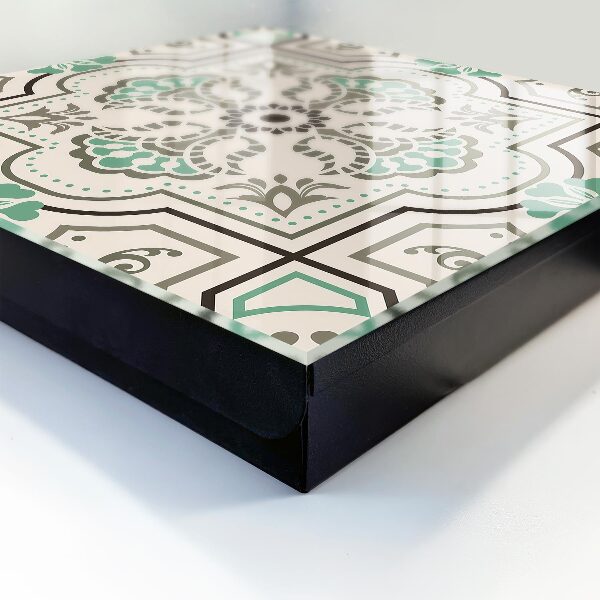 Caja para llaves con diseño geométrico decorativo