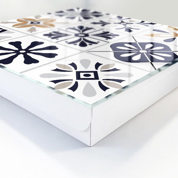 Caja para llaves con diseño de patrones geométricos