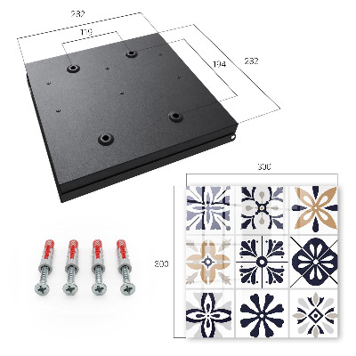 Caja para llaves con diseño de patrones geométricos