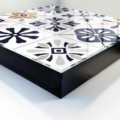 Caja para llaves con diseño de patrones geométricos