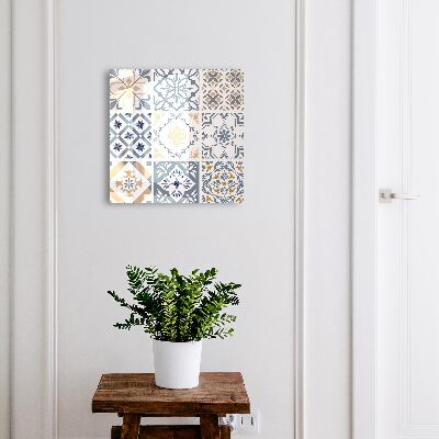 Armario para llaves con diseño de patrones de azulejos