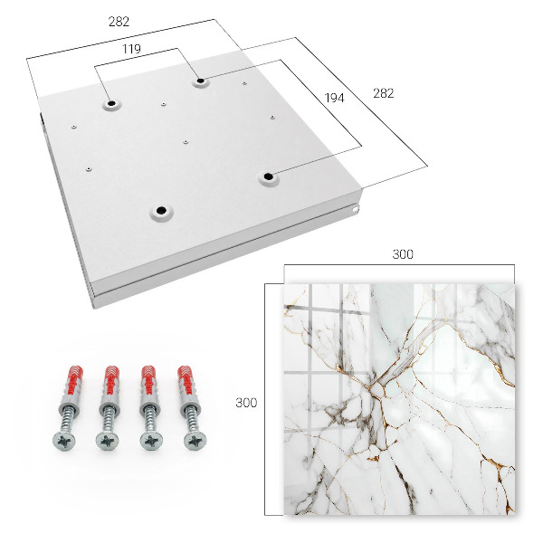 Caja para llaves diseño con acabado de mármol
