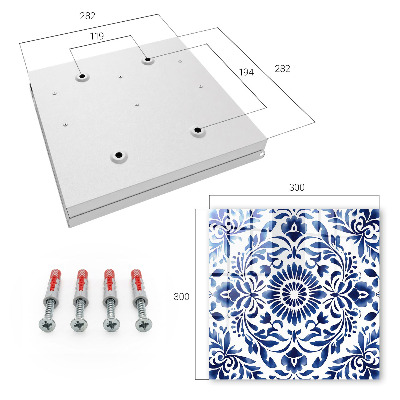 Caja para llaves con diseño de adorno floral