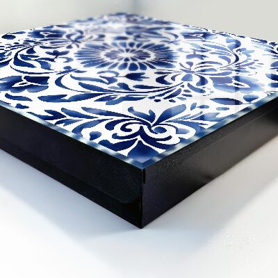 Caja para llaves con diseño de adorno floral