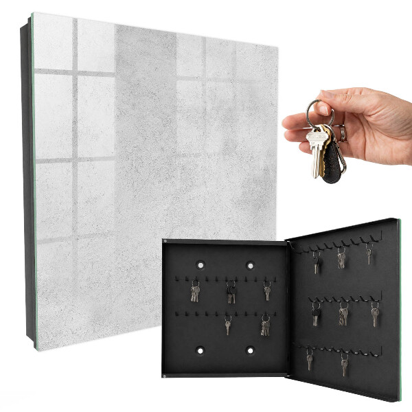 Caja para llaves de textura gris