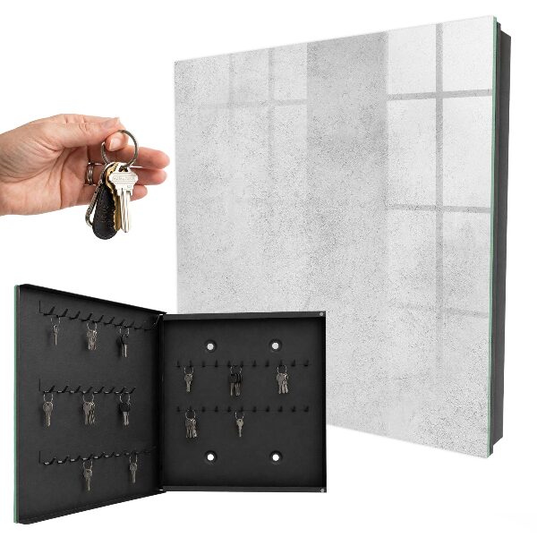 Caja para llaves de textura gris