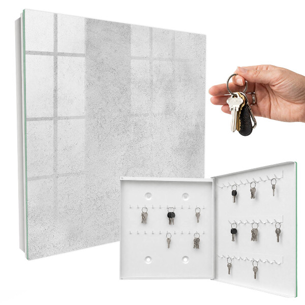 Caja para llaves de textura gris