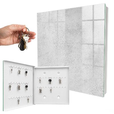 Caja para llaves de textura gris