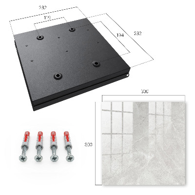 Caja para llaves de estructura gris