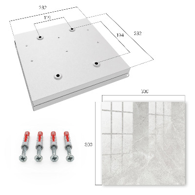 Caja para llaves de estructura gris