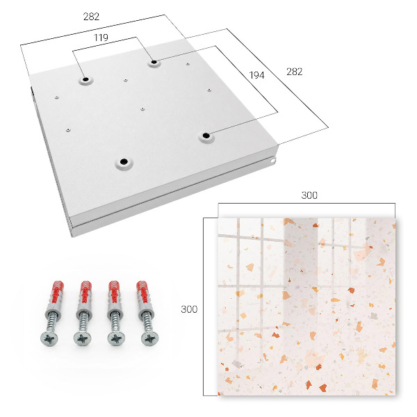 Caja para llaves con diseño de mosaico elegante