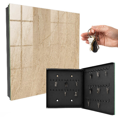 Caja para llaves de mármol beige