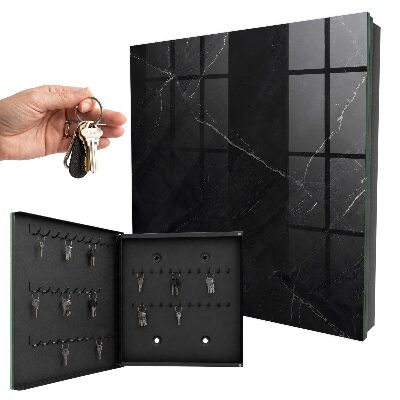 Caja para llaves de mármol negro