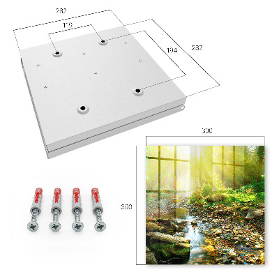 Caja para llaves diseño de arroyo forestal
