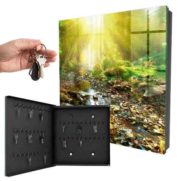 Caja para llaves diseño de arroyo forestal
