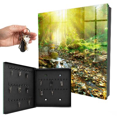 Caja para llaves diseño de arroyo forestal