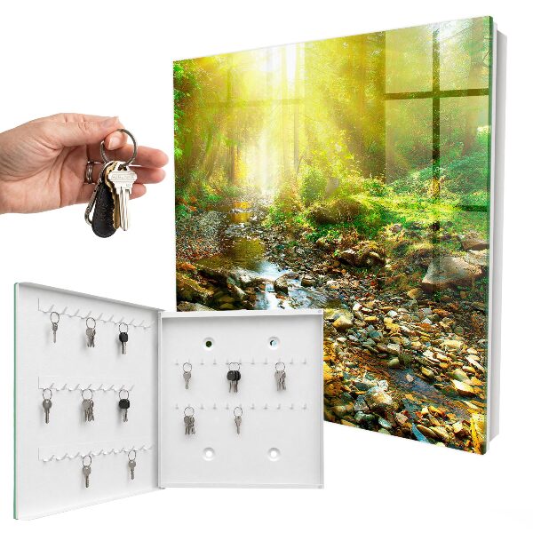 Caja para llaves diseño de arroyo forestal
