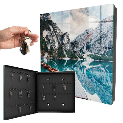 Armario para llaves con diseño de paisaje de montaña