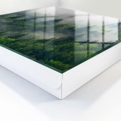 Caja para llaves diseño de bosque brumoso