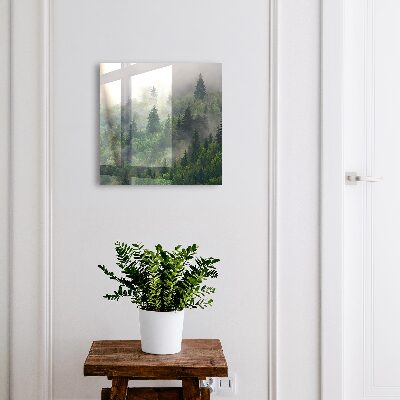 Caja para llaves diseño de bosque brumoso