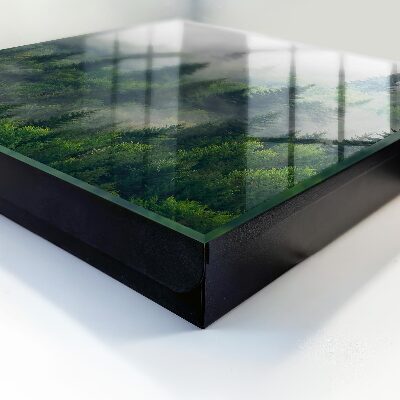Caja para llaves diseño de bosque brumoso