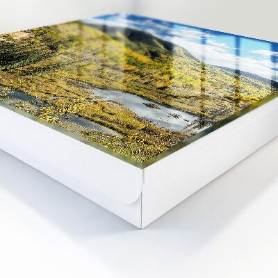 Caja para llaves diseño de paisaje otoñal