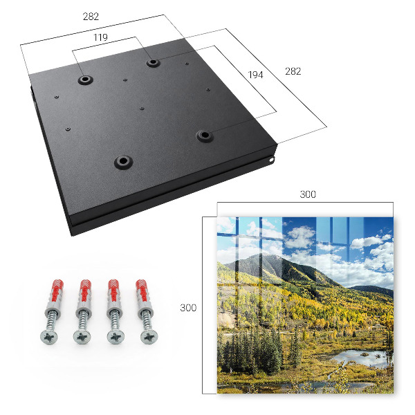Caja para llaves diseño de paisaje otoñal