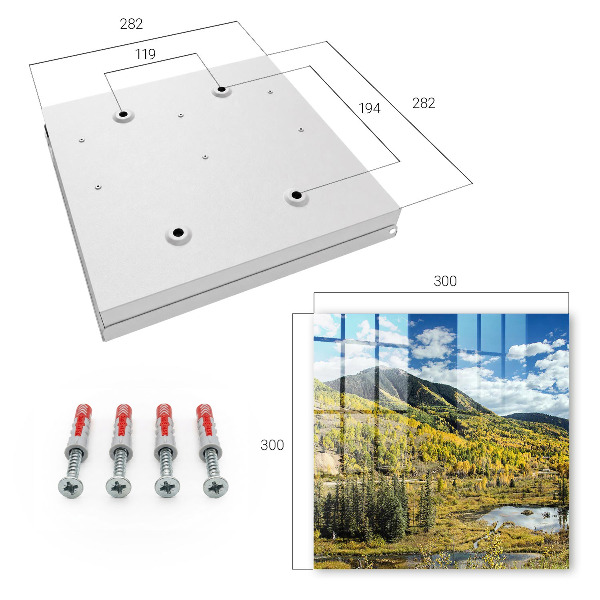 Caja para llaves diseño de paisaje otoñal