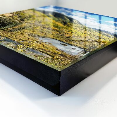 Caja para llaves diseño de paisaje otoñal