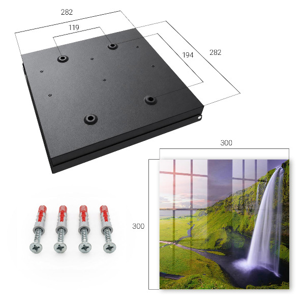 Caja para llaves diseño de cascada de montaña