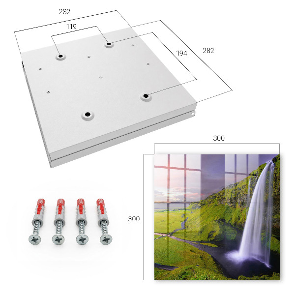 Caja para llaves diseño de cascada de montaña