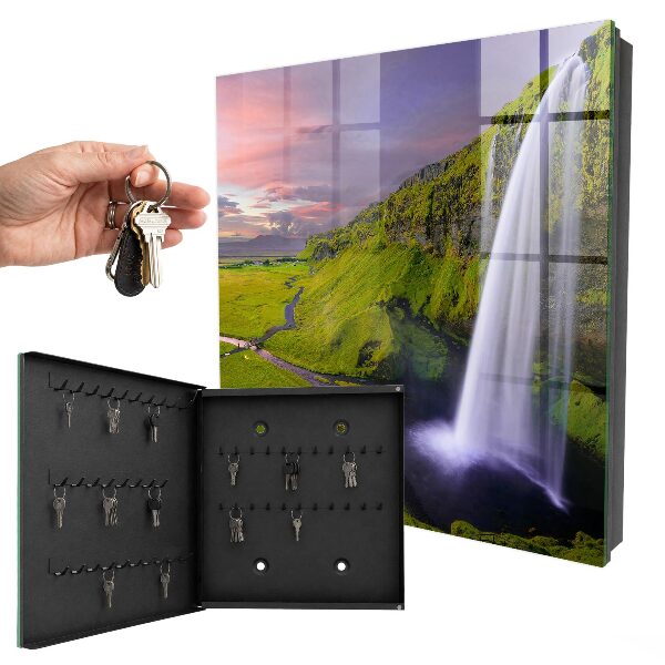 Caja para llaves diseño de cascada de montaña