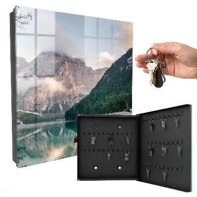 Caja para llaves con diseño de montañas