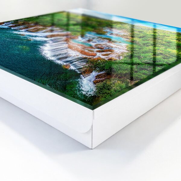 Caja para llaves con diseño de cascadas naturales