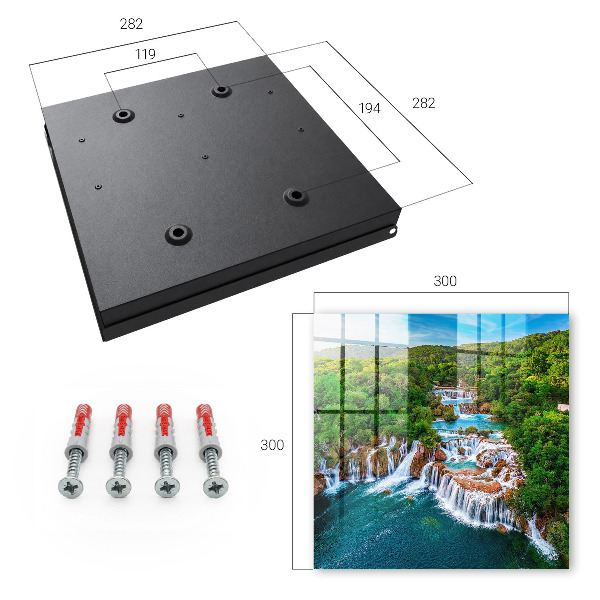 Caja para llaves con diseño de cascadas naturales